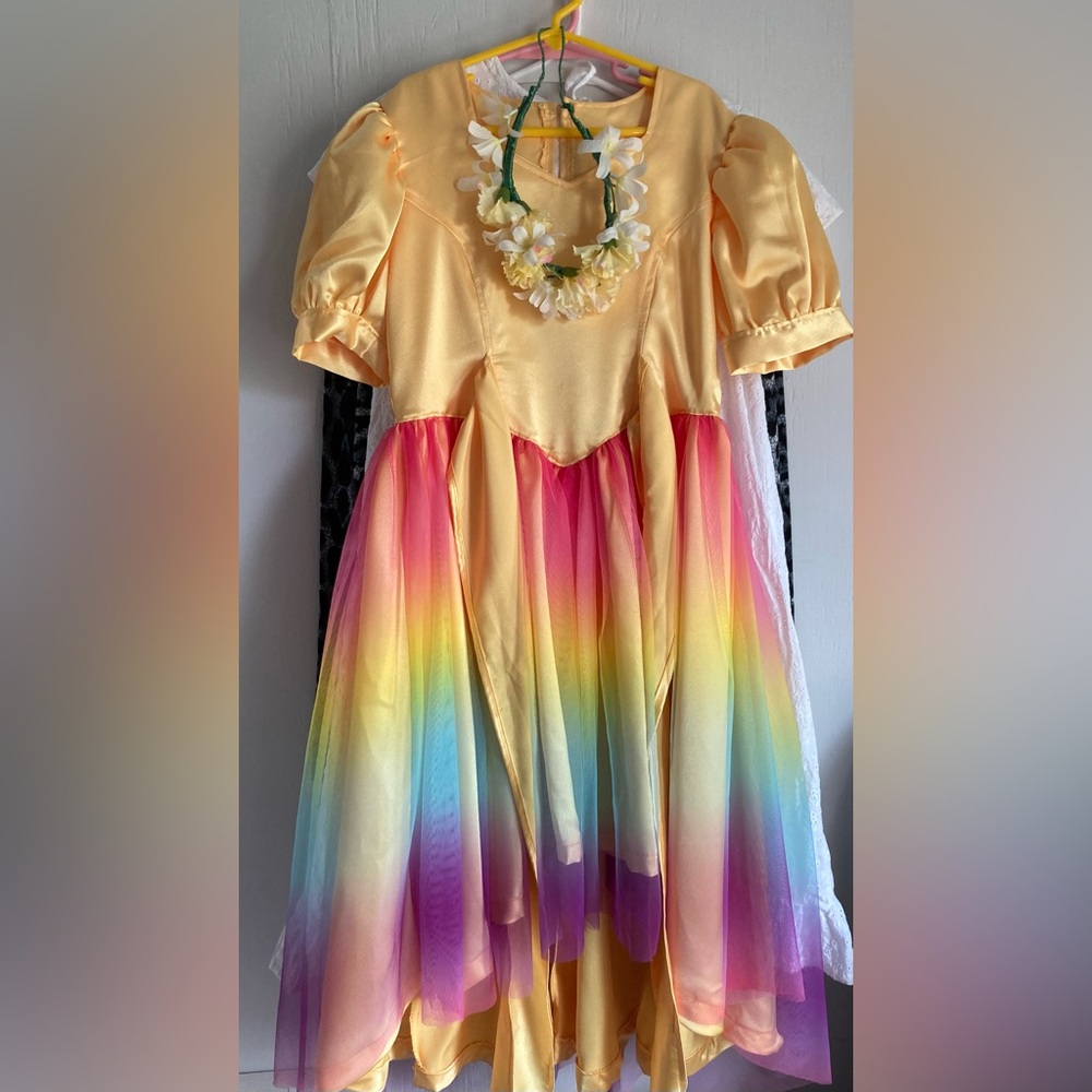 Golden Rainbow Kids Dance Costume